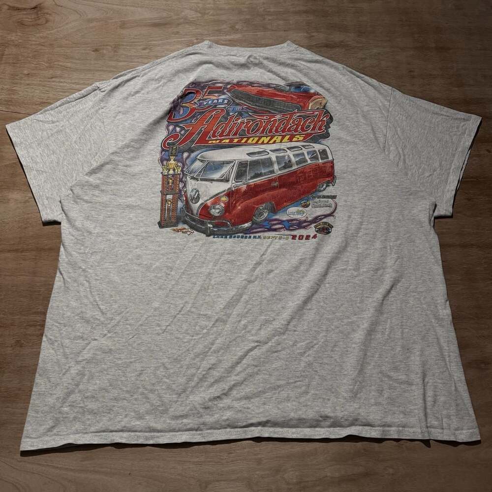 Adirondack Nationals 35th Anniversary VW Bus Car Show Graphic Tee 3XL